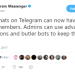 افزایش اعضای سوپر گروه های تلگرام به 30 هزار عضو در هر سوپر گروه